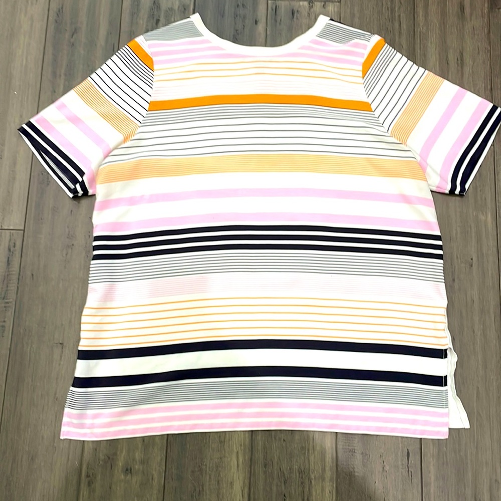 Ann Taylor Striped Blouse/Tee Size XL